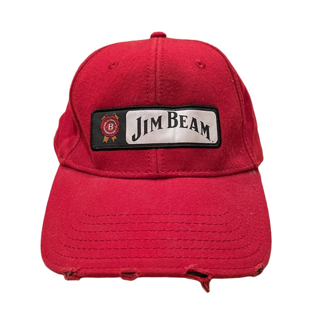 Mens Red Jim Beam Whisky Hat